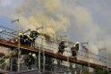 Dachstuhlbrand Koeln Poll Geislarerstr P098